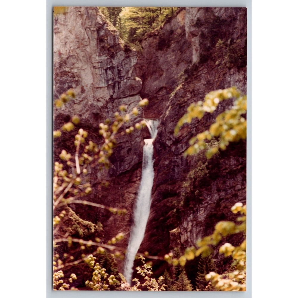 Waterfall Landscape Photograph Near Hohenschwangau Germany Late 20th Century